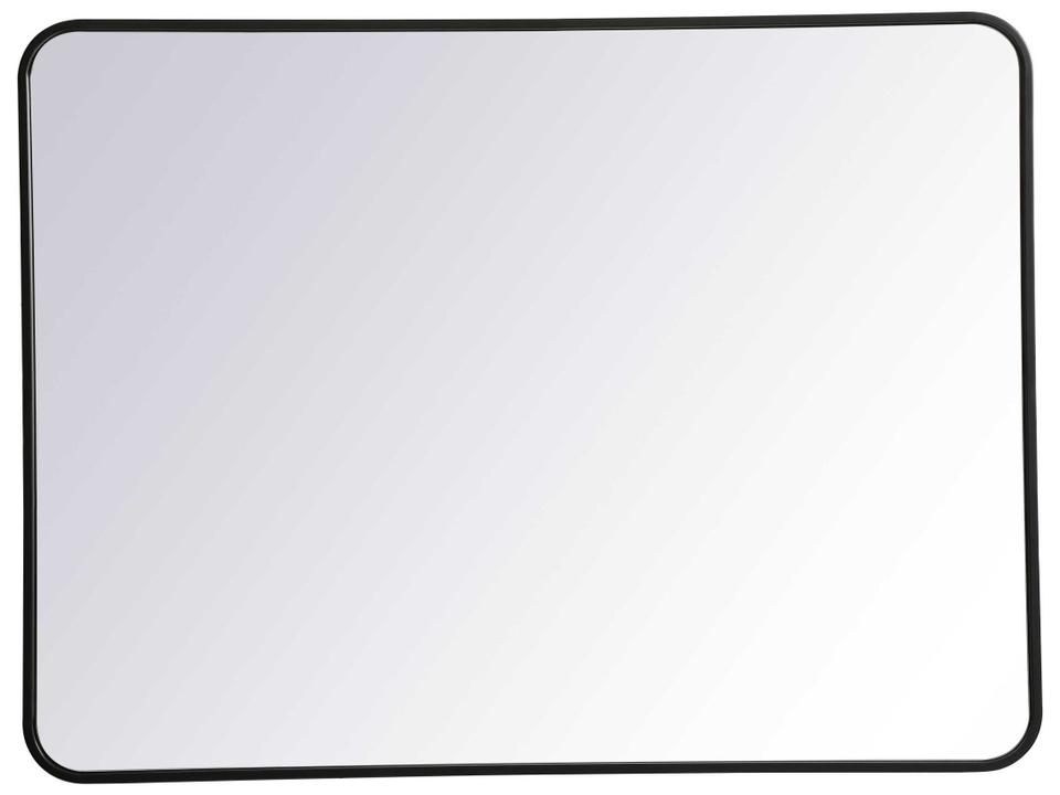 Evermore Rectangle Wall Mirror in Black