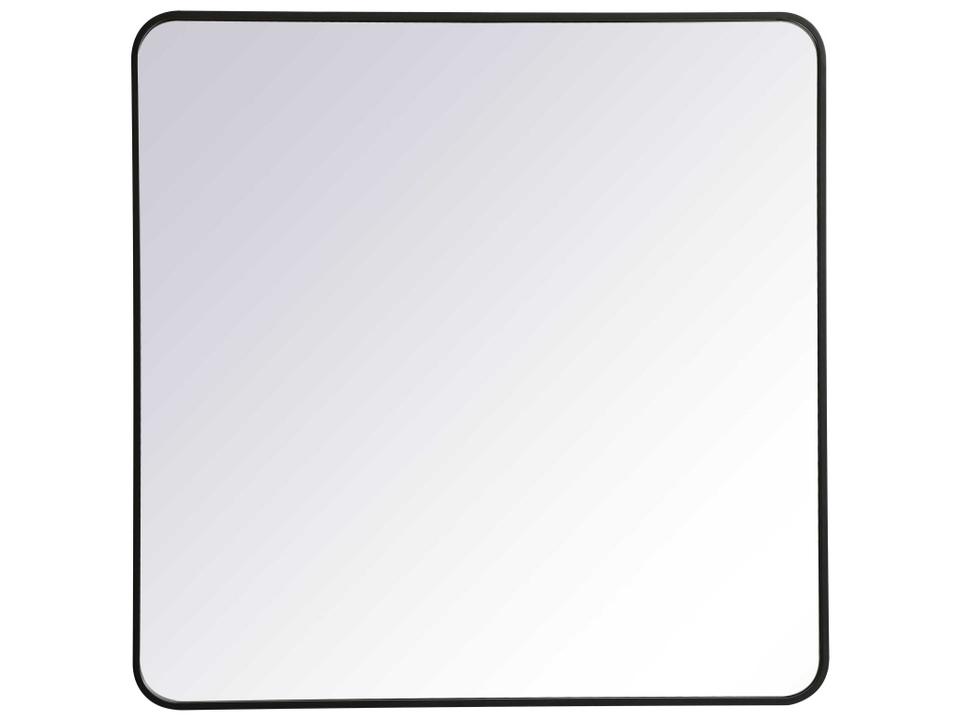 Evermore Black Rectangular Wall Mirror