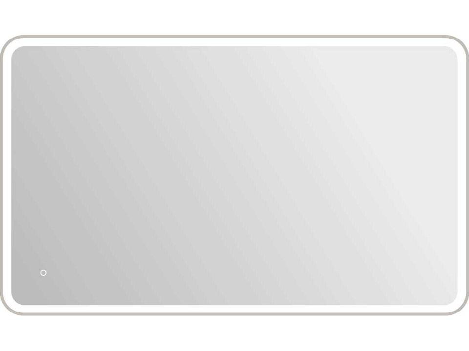 Harmoni Silver Rectangular LED Wall Mirror with Anti-Fog