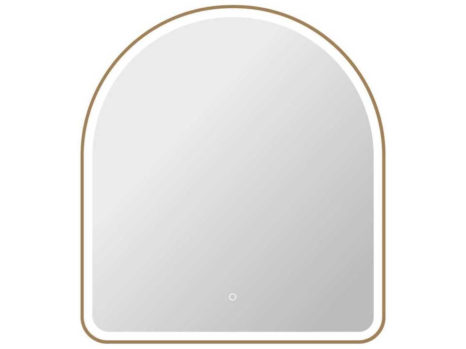 Harmoni Arch LED Wall Mirror in Satin Gold