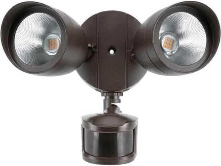 Aegis Outdoor Wall Light with Motion Sensor in Dark Bronze
