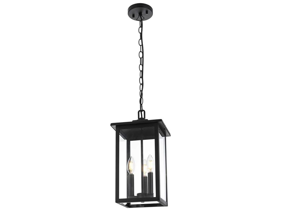 Carlisle 3-Light Outdoor Hanging Light in Black