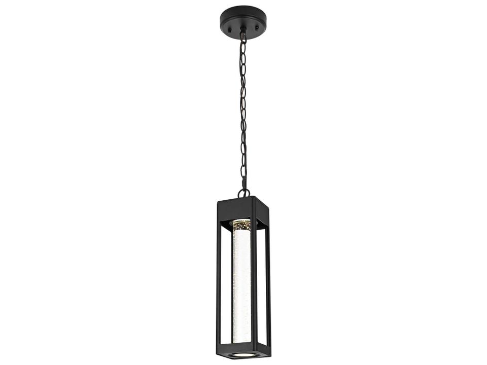 Amaris 1-Light LED Outdoor Hanging Light in Black