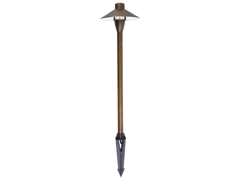 Aera 1-Light Outdoor Path Light in Antique Brass