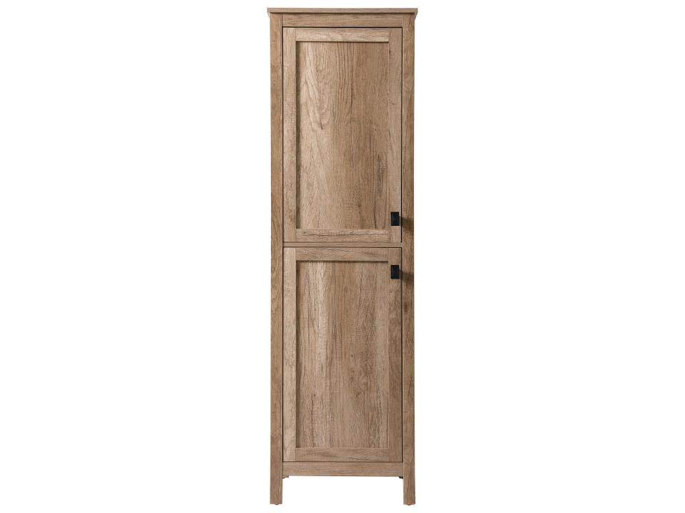 Adian Engineered Wood Linen Storage Cabinet in Natural Oak