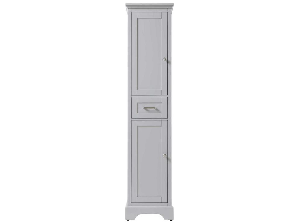 Americana Grey Rubberwood Bath Storage Cabinet