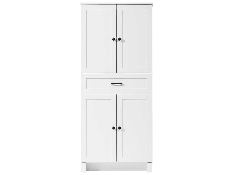 Soma 24 Inch Bath Storage Cabinet in White with Soft-Close Doors