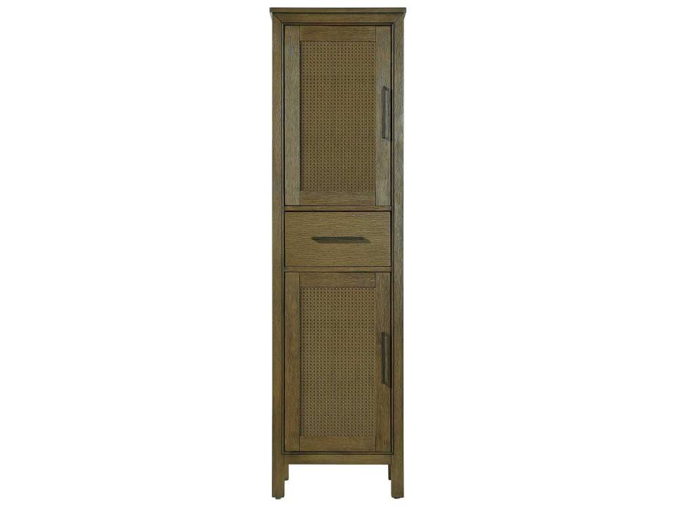 Alina 20-Inch Hazel Oak Rubberwood Bath Storage Cabinet