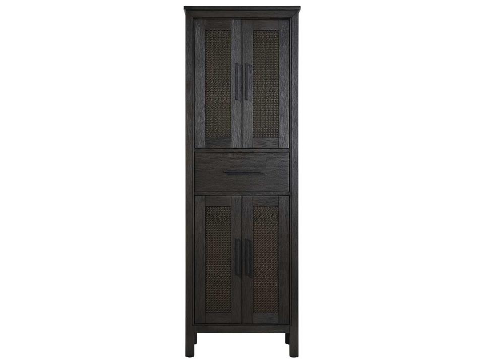 Alina 24 Inch Bath Storage Cabinet in Chocolate Oak