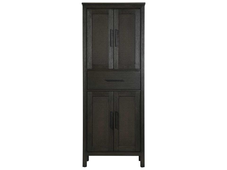 Alina Bath Storage Cabinet in Chocolate Oak Rubberwood