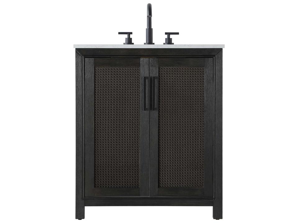 Alina 30-Inch Bathroom Vanity in Chocolate Oak