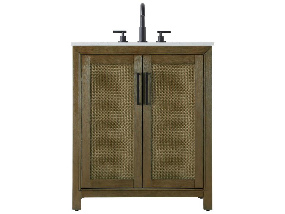 Alina 30-Inch Single Bathroom Vanity in Hazel Oak