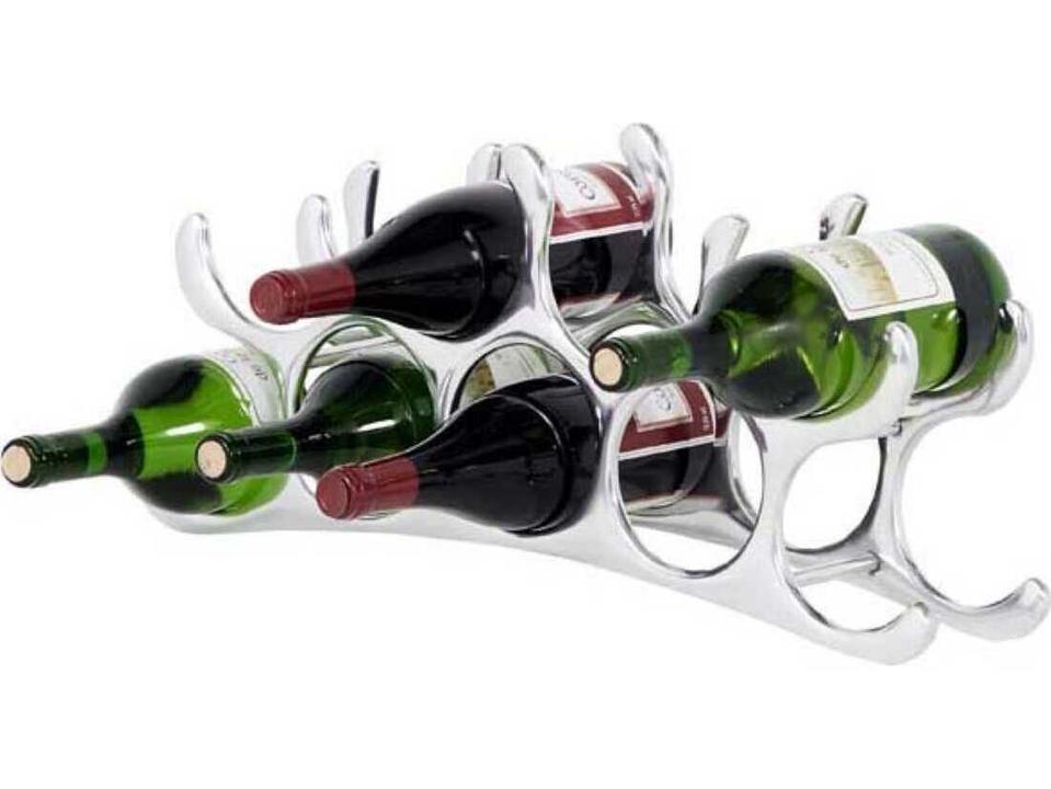 Alboran Wine Rack Polished Aluminum