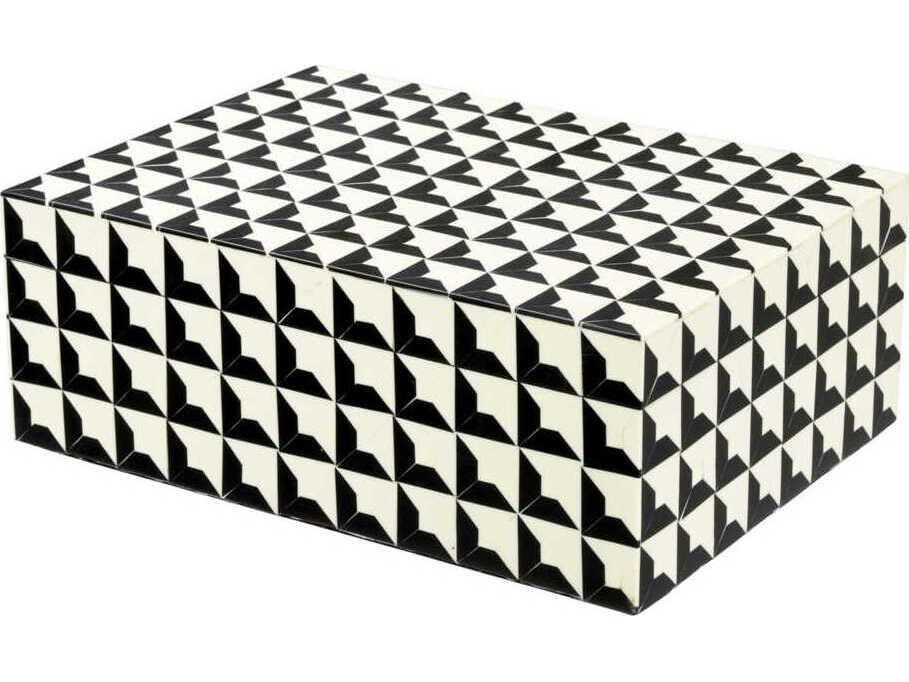 Cabas S Black White Box