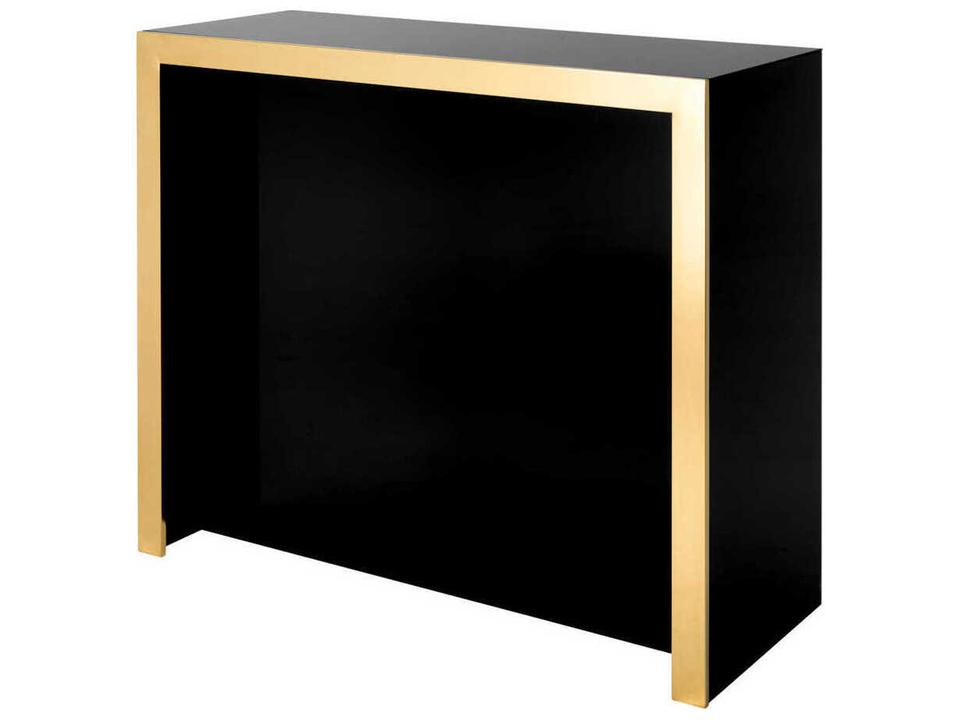 Grimaldi Gold Black Glass Bar