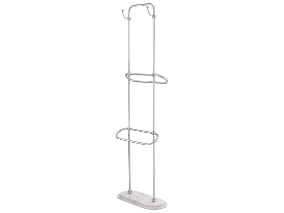 Lowell L Pol Ss White Marble Towel Rack