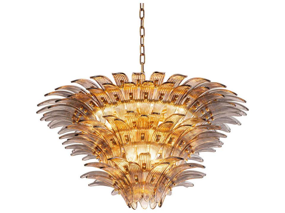 Italo Light Brushed Brass Chandelier