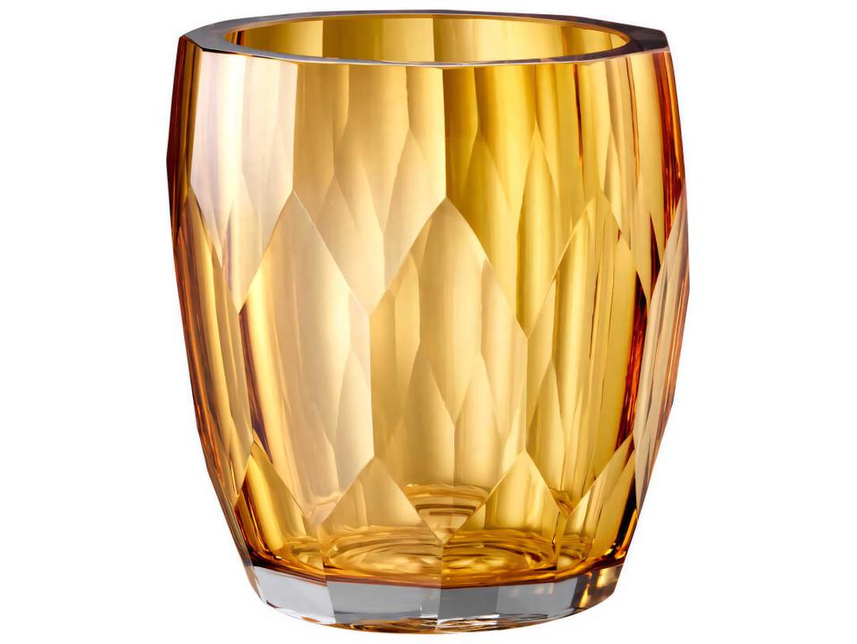 Marquis Yellow Hand-Cut Glass Vase