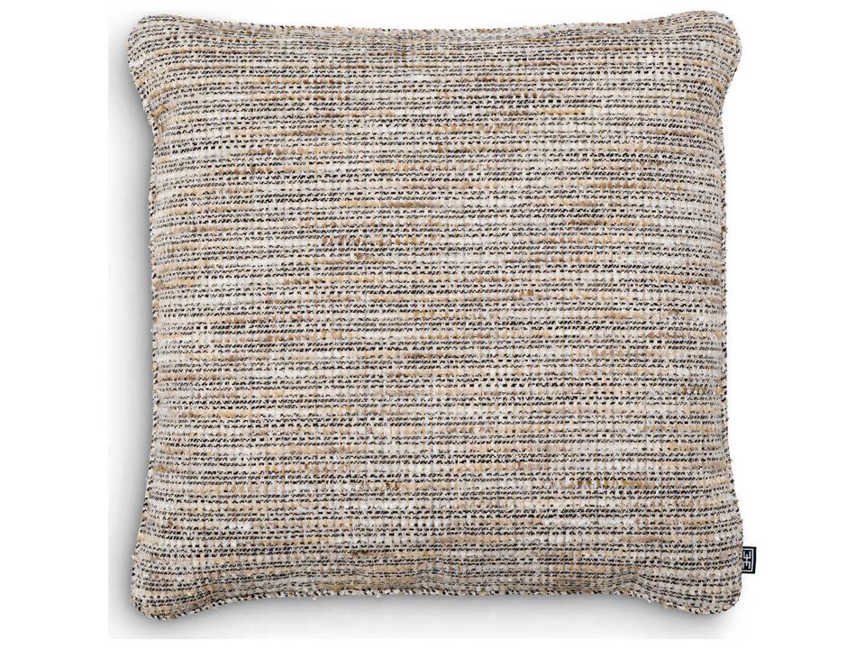 Mademoiselle Square L Cushion Beige and Black