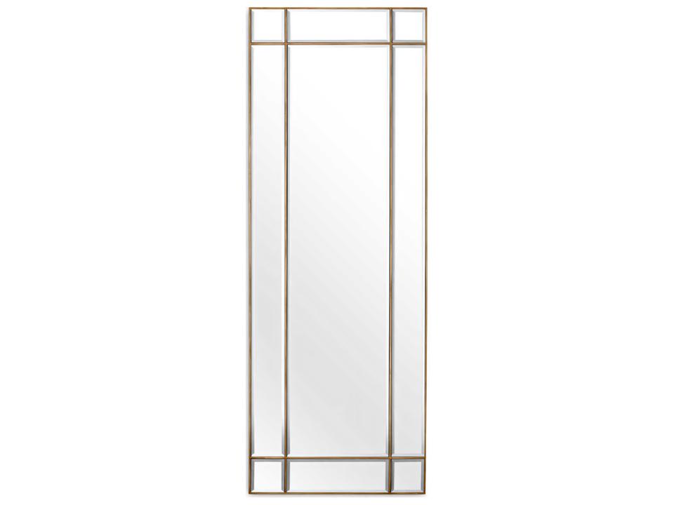 Beaumont Rectangular Vintage Brass Mirror