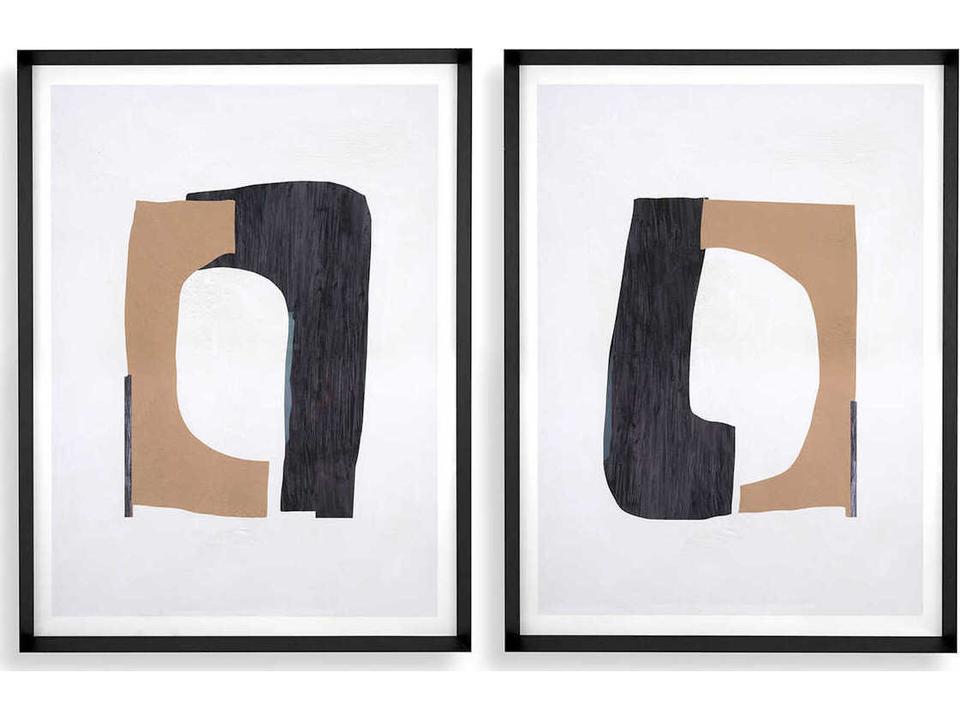 Cutouts Set of 2 Print Cardboard