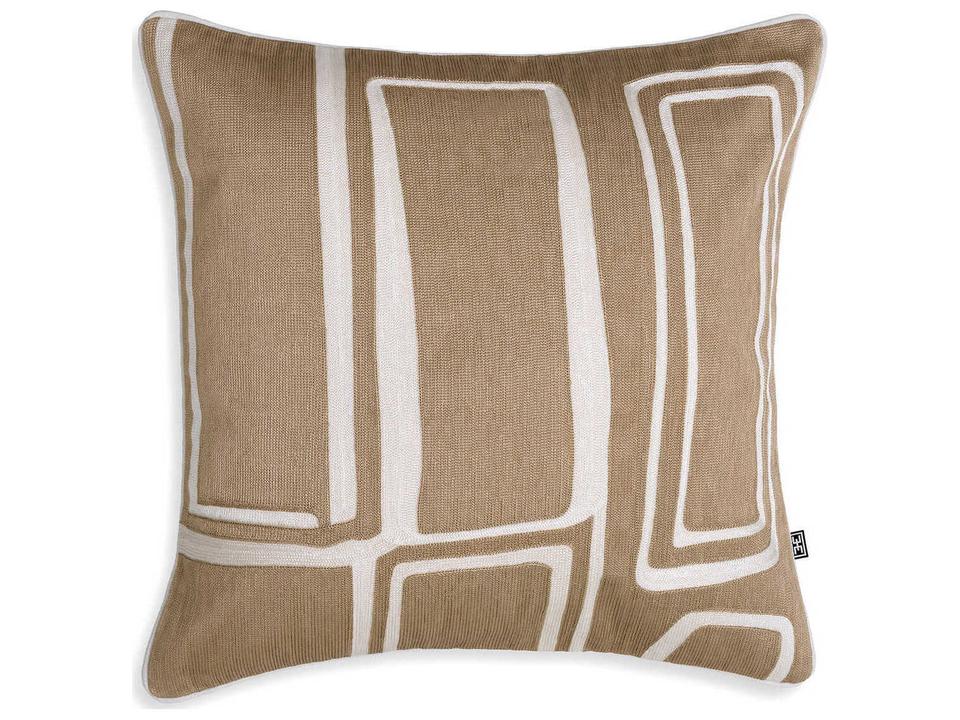 Ribeira Beige White Cushion