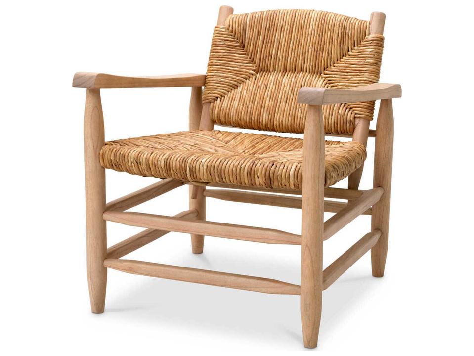 Elliott Natural Seagrass Rush Accent Chair