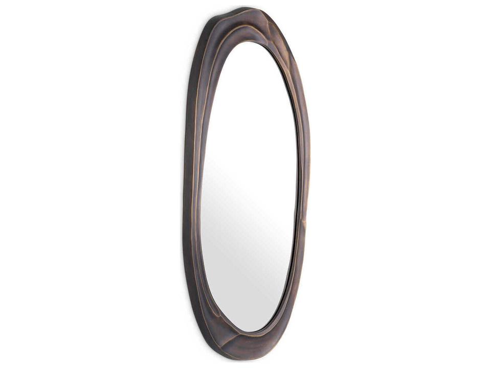 Karma L Bronze Highlight Wall Mirror with Organic Shape