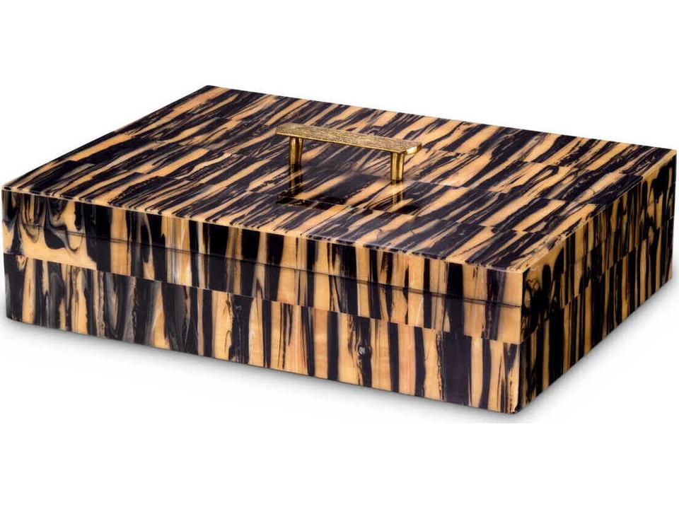 Capitola L Black Brown Box