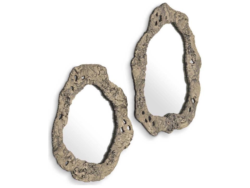 Foggia Antique Brass Set of 2 Mirror