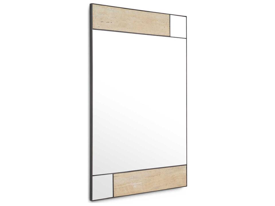 Cosimo Travertine Bronze Mirror