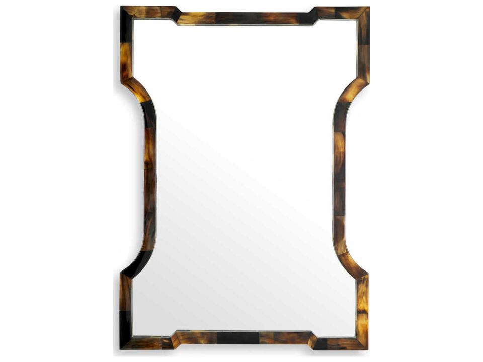 Scalamanca Natural Horn Wall Mirror with Irregular Shape