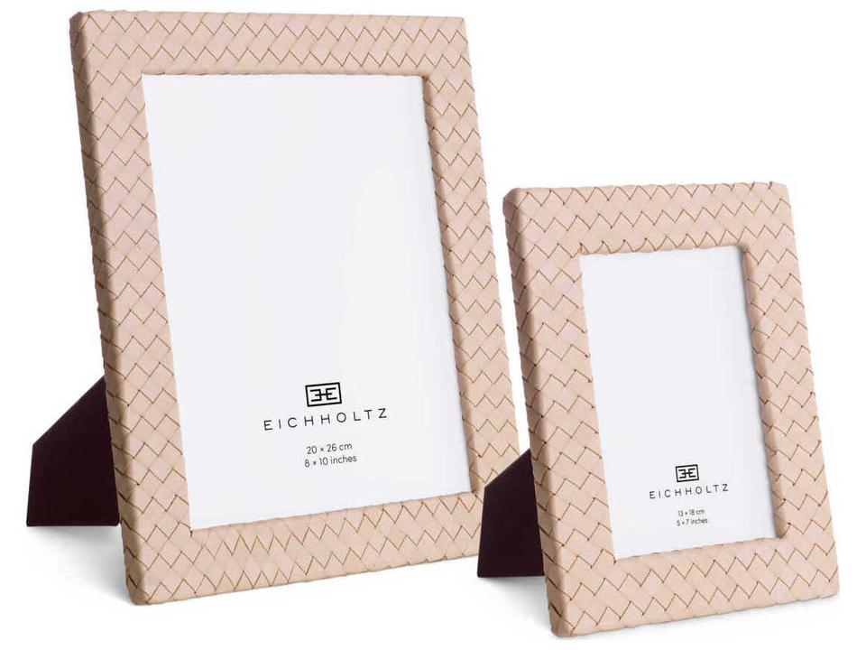 Sintra Tan Leather Set of 2 Picture Frame