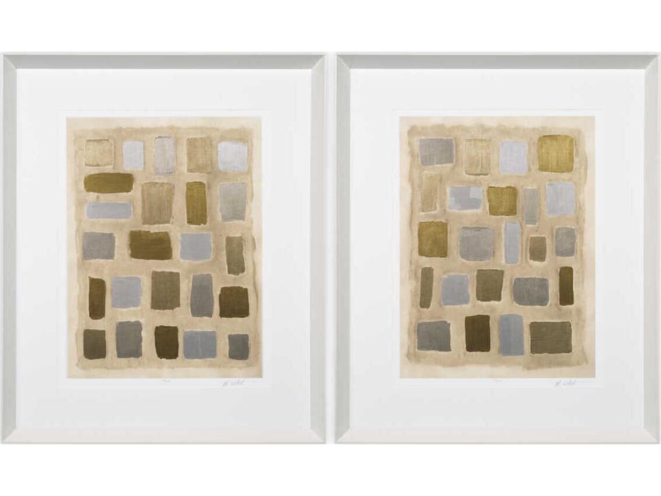 By Set of 2 Print Sand Shaped Michael Willett