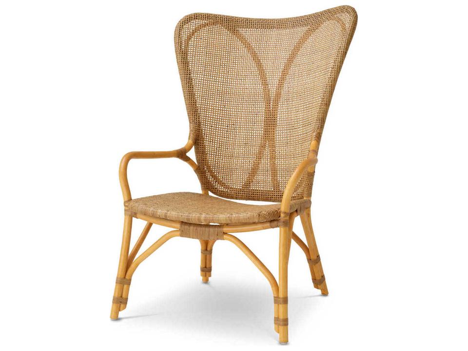 Colony Rattan Accent Chair in Honey Finish