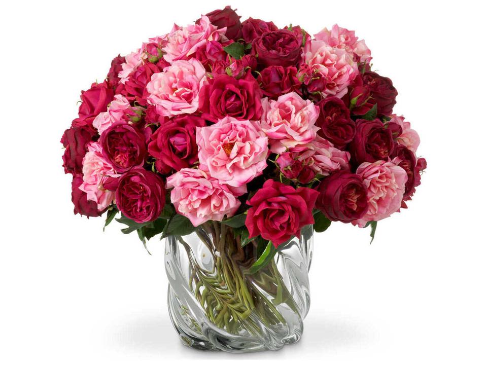 Roses Of Multi Color Real Touch Pcs/3 Varieties Bouquet