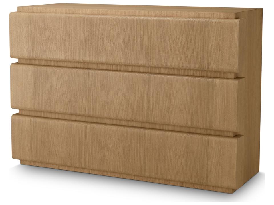 Colston 3-Drawer Oak Wood Dresser Natural Veneer