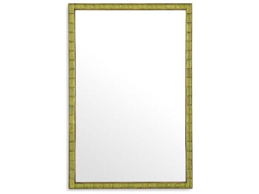 Ethnicraft Mirror Torino Vintage Brass Finish Handmade Glass