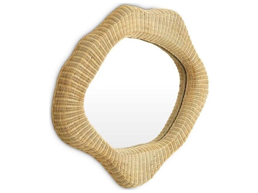 Ethnicraft Mirror Bilbao Natural Rattan