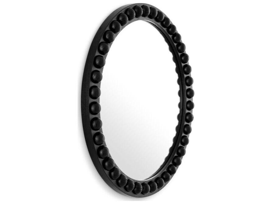 Ethnicraft Mirror Kenton Round Classic Black Finish