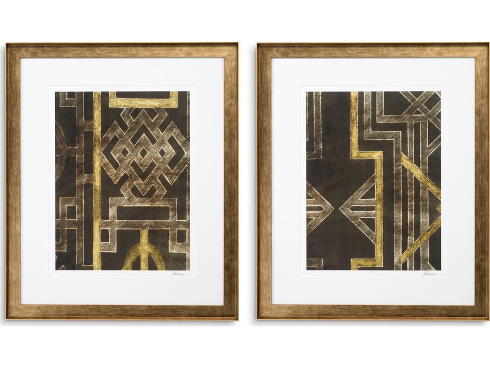 Print Trellis Pattern By Ethan Harper I Set Of 2