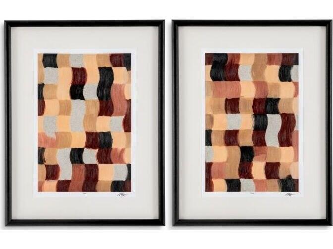 Ethnicraft Prints Sun Baked Mosaic By Grace Popp Set Of 2