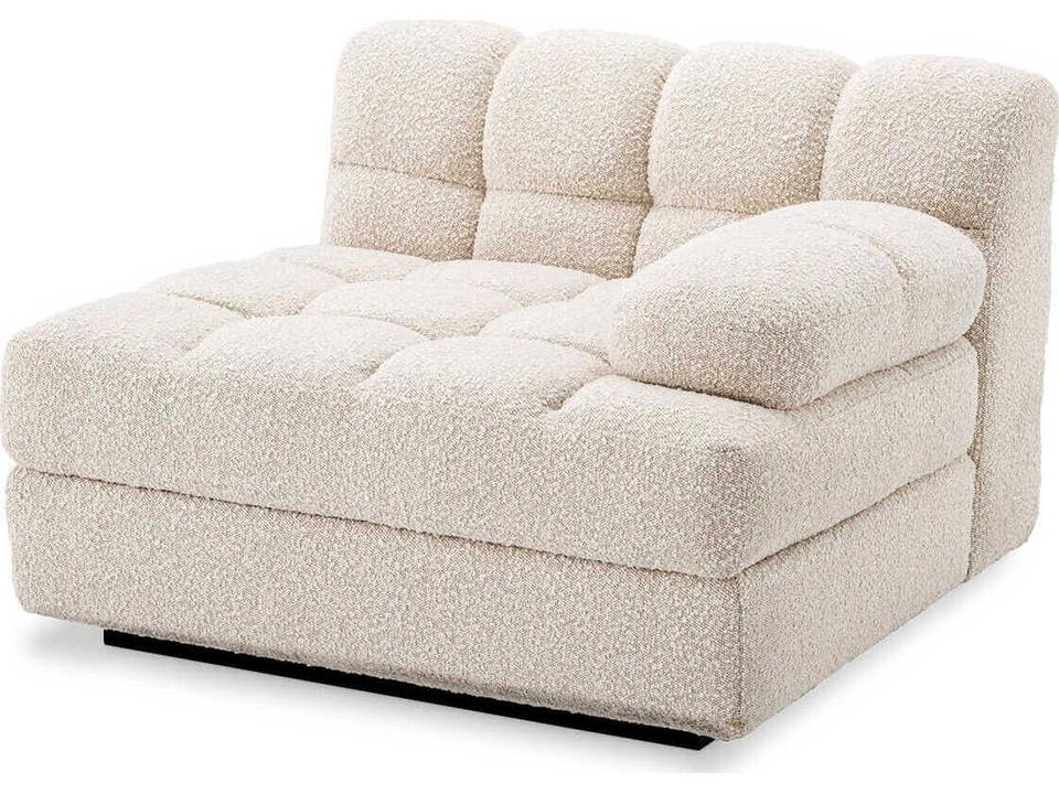Dean Modular Sofa Cream Bouclé Right-Arm