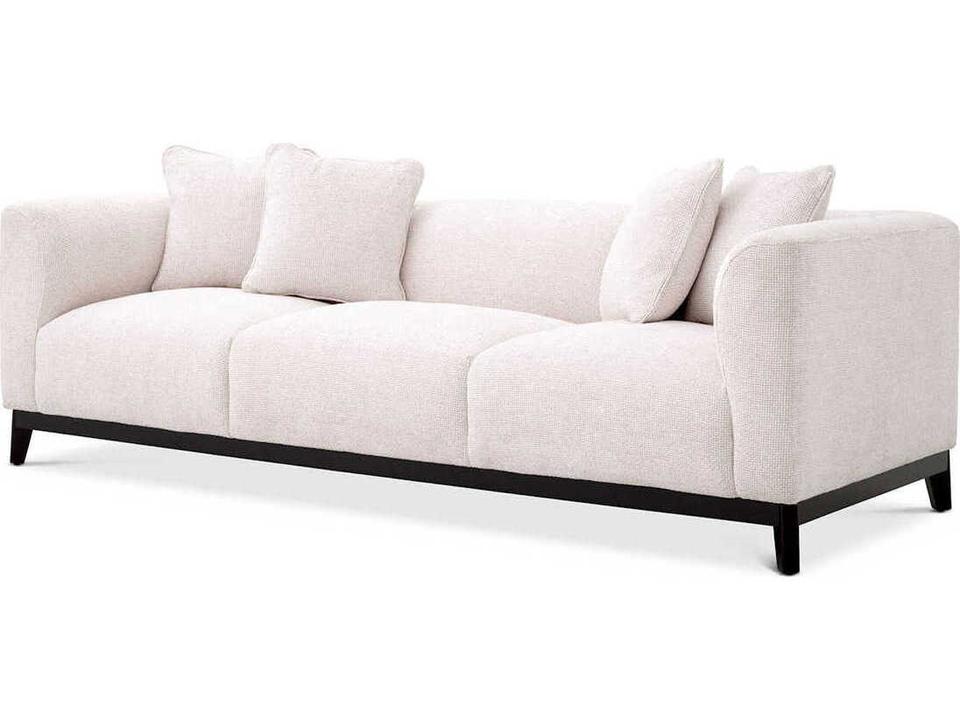 Corso White Upholstered Sofa