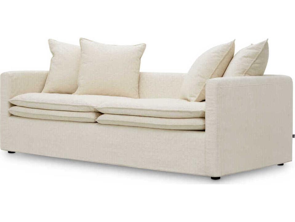 Montgomery White Upholstered Sofa