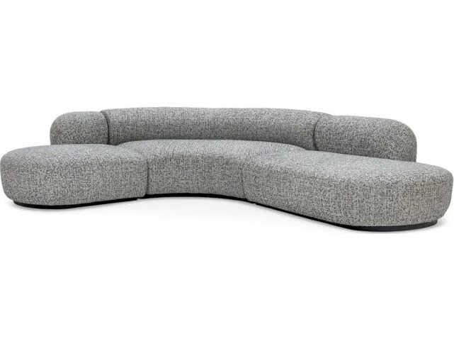 Bjorn Gray Upholstered Sectional Sofa