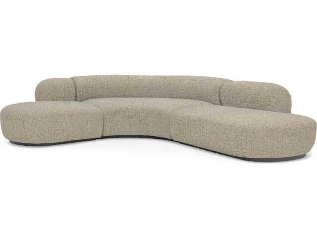 Bjorn Gray Upholstered Sectional Sofa