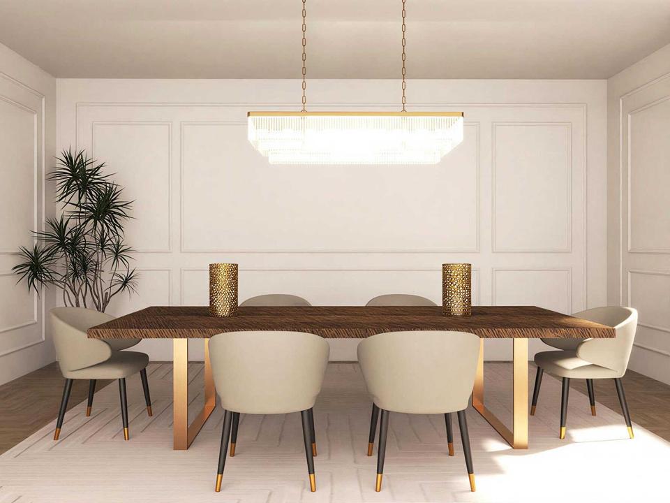 Melchior Brown Oak Dining Room Set