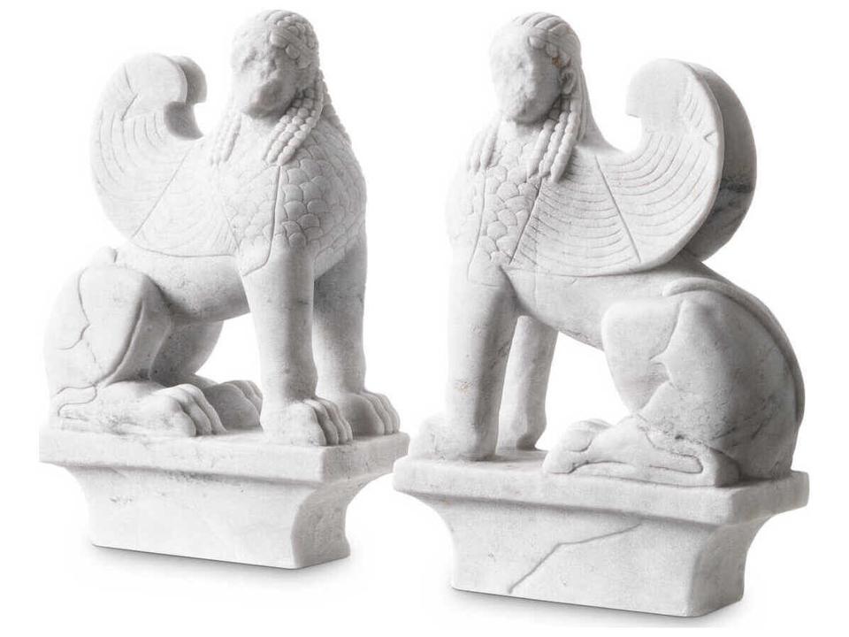 Book Ends White Marble Bookend Set of 2