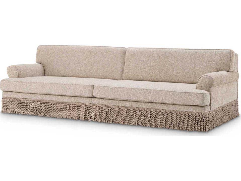 Madison Palmer Beige Upholstered Sofa